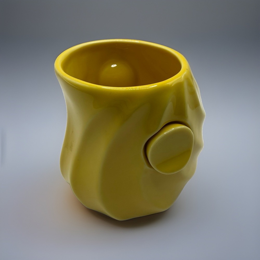 Kyoto ware, Zengoro Eiraku, Cup, Creamer  Yellow